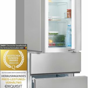 REFRIGERATEUR EXQUISIT SIDE BY SIDE 2P 2T BOX INOX FD430