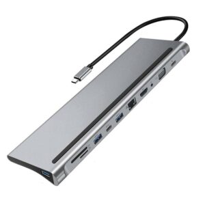 USB C HDTV MULTIFONCTION ADAPTER 11PORTS