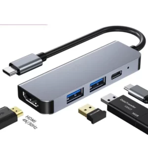 CONVERTISSEUR TYPE C 4 EN 1 SUPPORT 4K